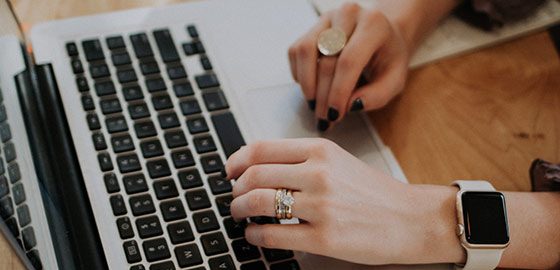 Image of a person filling out a pet friendly rental application